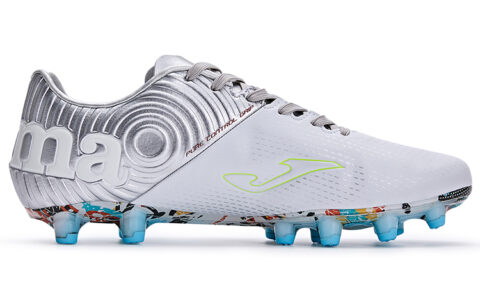 Joma Training FG Firm Ground Slip Resistant Abrasion Resistant Soccer Shoes Men’s White Silver