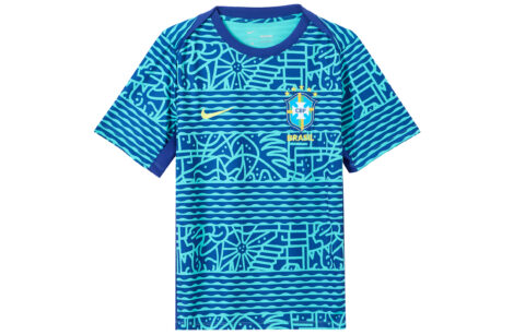 Nike Brazil Academy Pro Men's Nike Dri-FIT Soccer Pre-Match Short-Sleeve Top