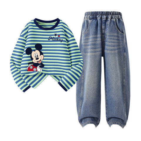 Disney Kids Casual Sportswear Crew Neck Moderate
