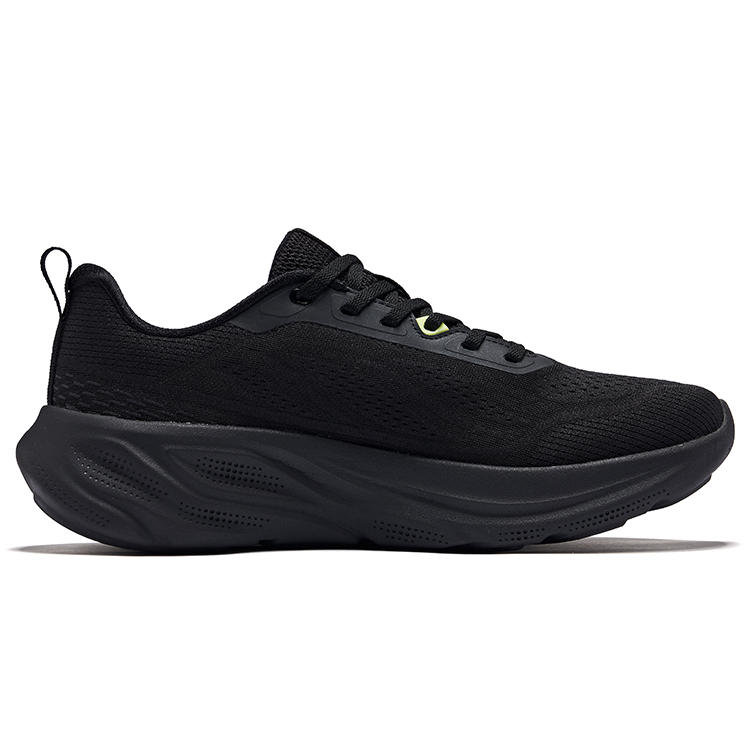 Erke Cloud Steps Cushioning Breathable Rebound Low top Casual Running Shoes Men’s Black