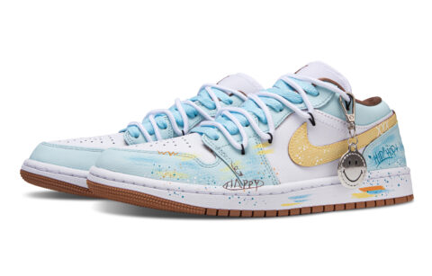 Jordan Air Jordan 1 Rainbow Diary Slip Resistant Abrasion Resistant Slip Resistant Abrasion Resistant Low top