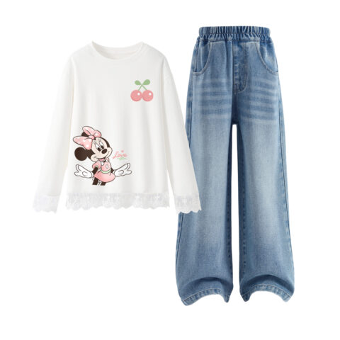 Disney Kids Casual Sportswear Crew Neck Moderate