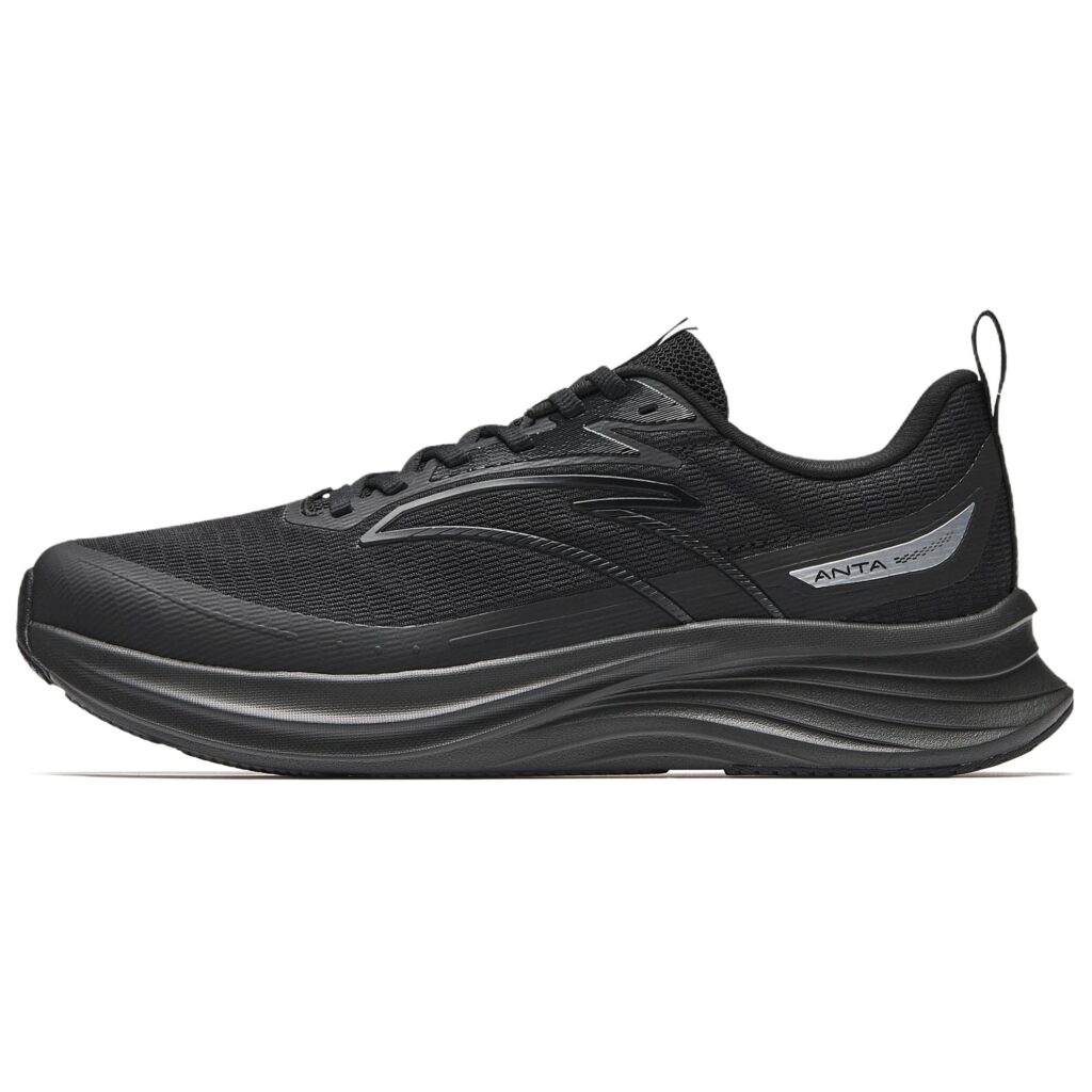 CHAOJIANTA Cushioning Rebound Cushioning Rebound Low top Training Running Shoes Men’s Basic Black