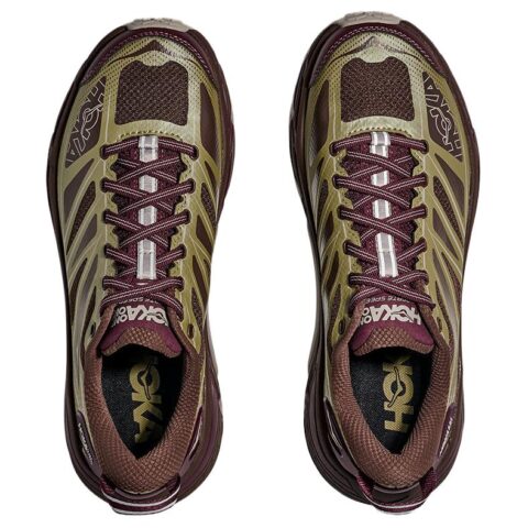 HOKA ONE ONE Mafate Speed 2 Cushioning Abrasion Resistant Breathable Lightweight Low top Casual Running Shoes Unisex