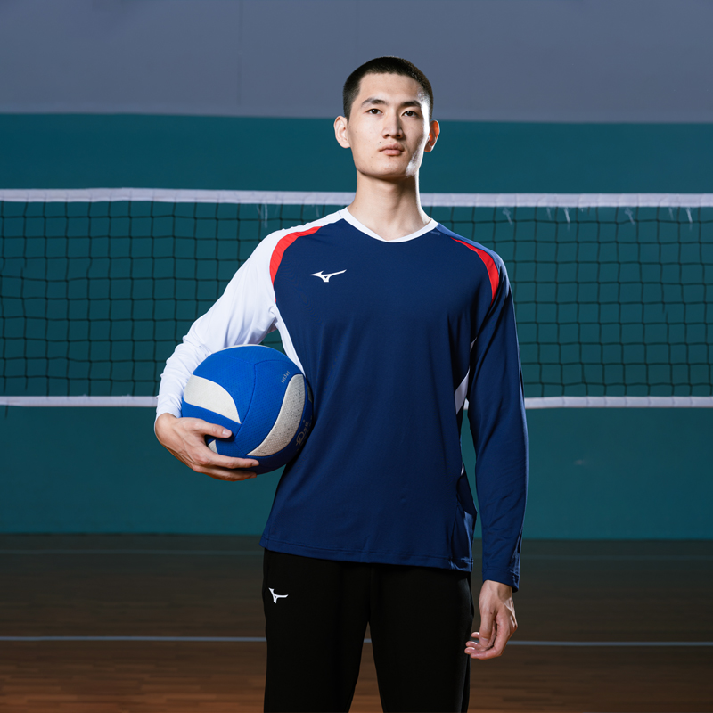 Mizuno Badminton Jersey Unisex Blue Red White