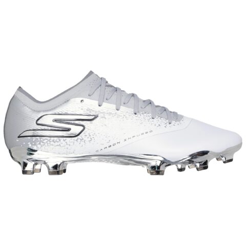 Skechers RAZOR 1.5 ELITE Soccer Shoes Unisex White Silver