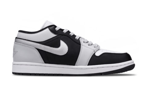 Jordan Air Jordan 1 Time Phantom Low top Vintage Basketball Shoes Men’s Black White Gray
