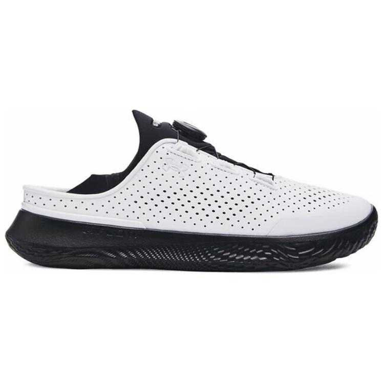 Under Armour Ua Flow Slipspeed Abrasion Resistant Low top Running Shoes Unisex White Black