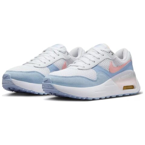 Nike Air Max System Low top Casual Running Shoes Women’s White Blue Pink