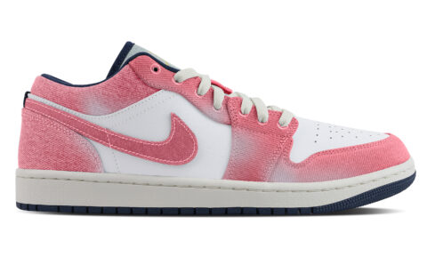 Jordan Air Jordan 1 Tail Fox Abrasion Resistant Low top Vintage Basketball Shoes Men’s Pink White