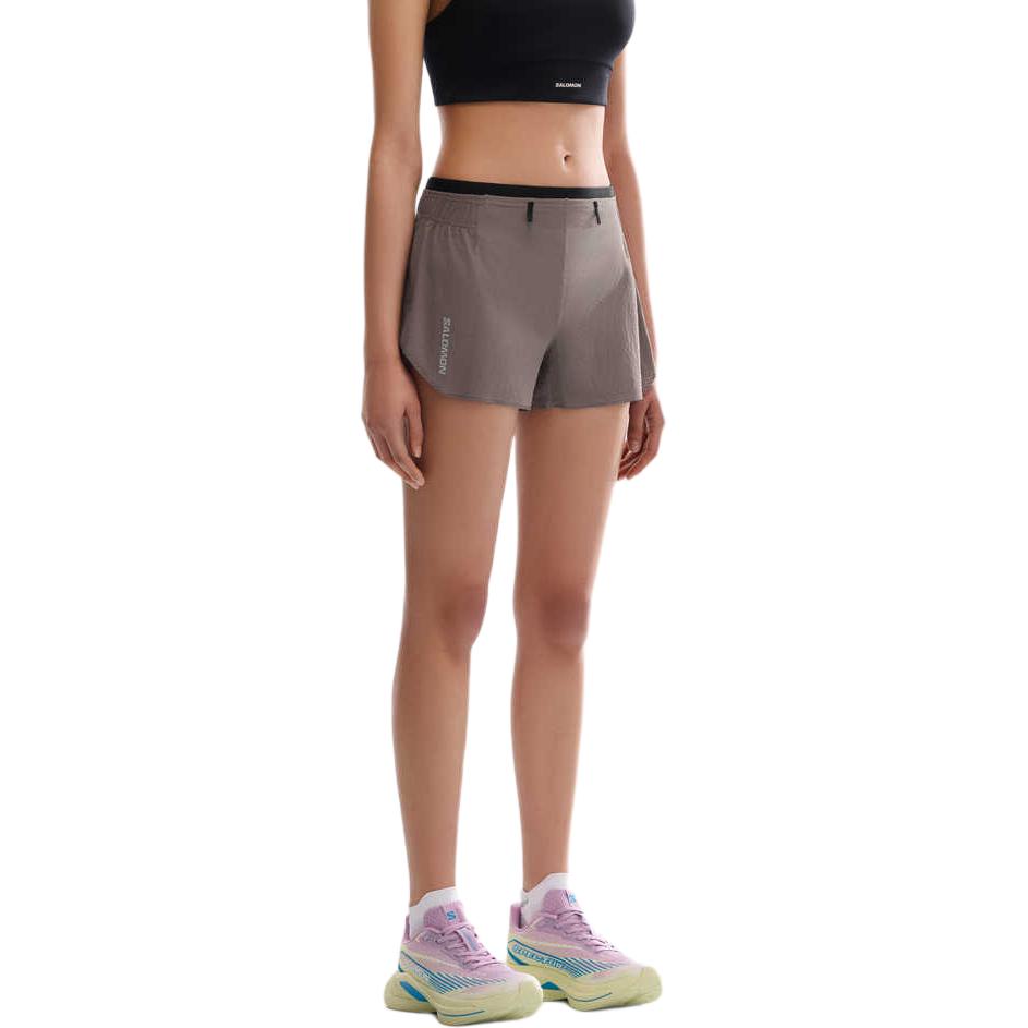 SALOMON SENSE AERO Running Shorts Women’s Iron Gray