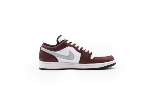 Jordan Air Jordan 1 Cushioning Slip Resistant Abrasion Resistant Low top Vintage Basketball Shoes Men’s Burgundy
