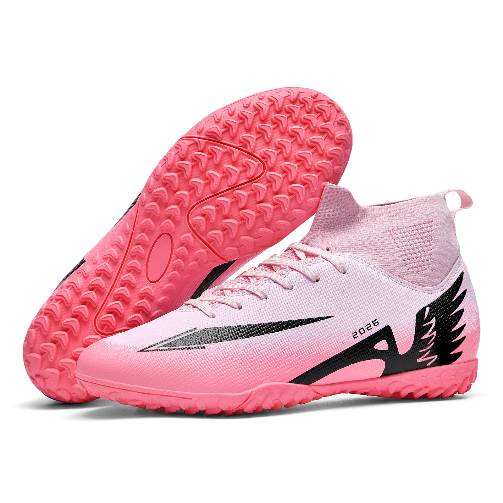 WEJIESS TF Turf Artificial Turf Slip Resistant Abrasion Resistant Slip Resistant Abrasion Resistant Soccer Shoes Unisex