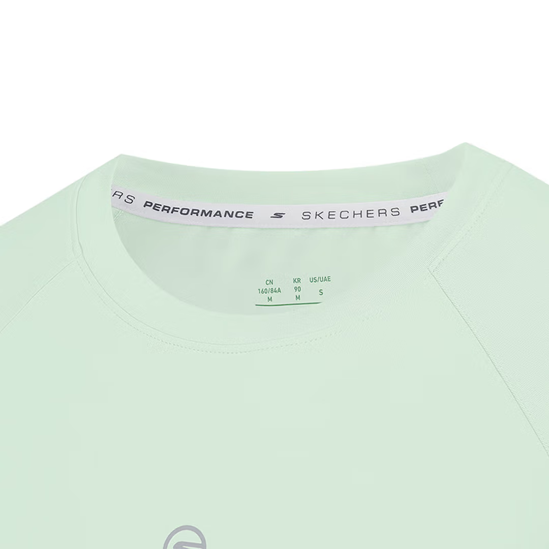 Skechers GODRI T Shirt Women’s Light Aqua Green 01XB