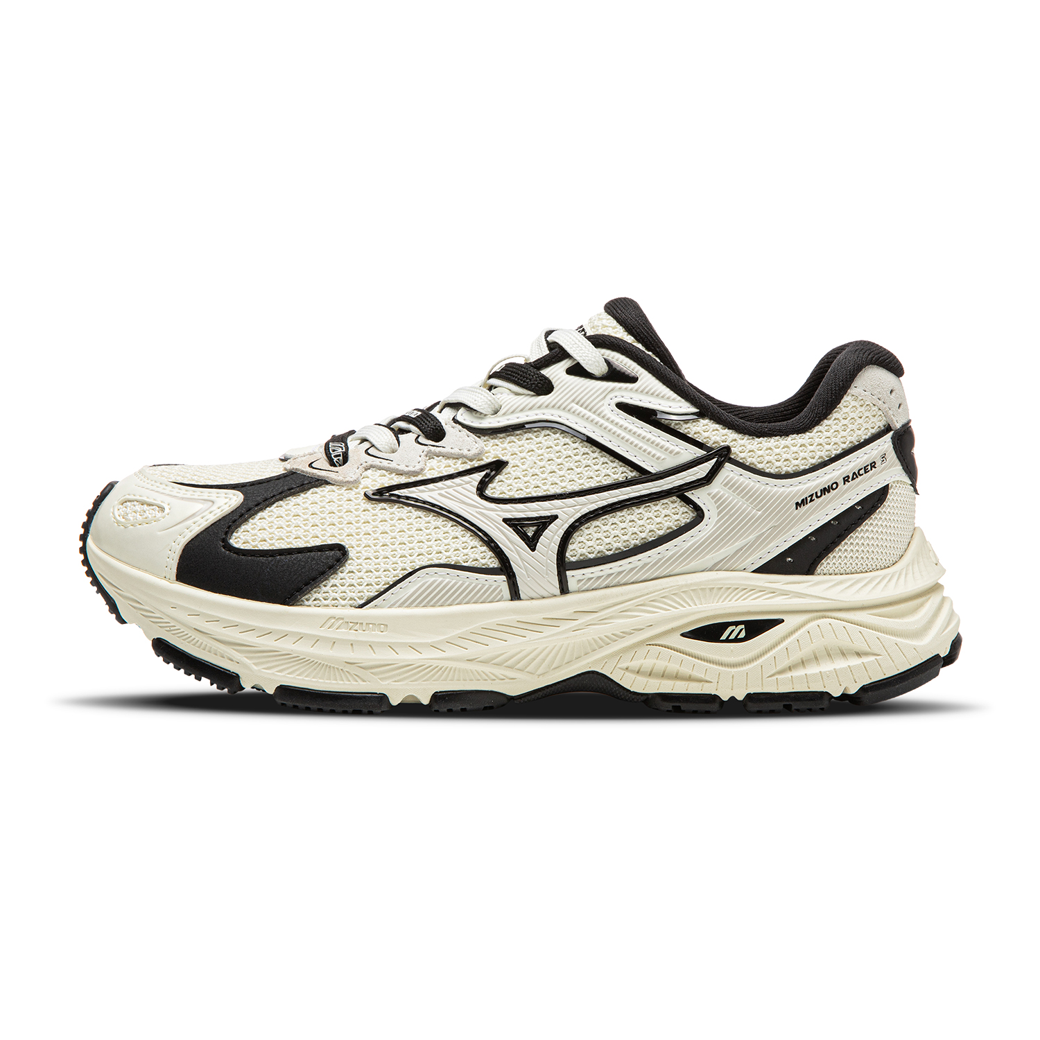 Mizuno Racer S Low top Running Shoes Unisex Ecru