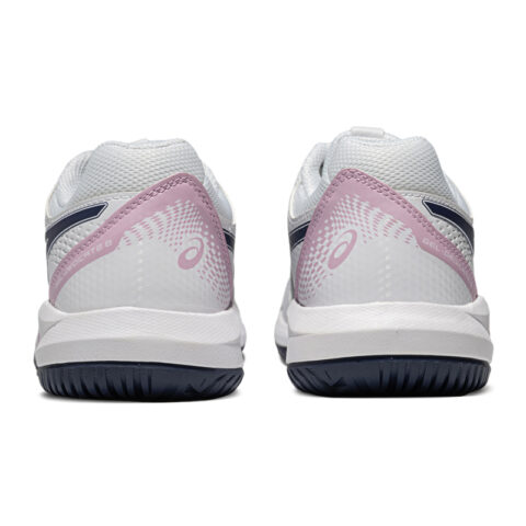ASICS Gel Dedicate 8 Comfortable Slip Resistant Low top Tennis Shoes Women’s White Blue