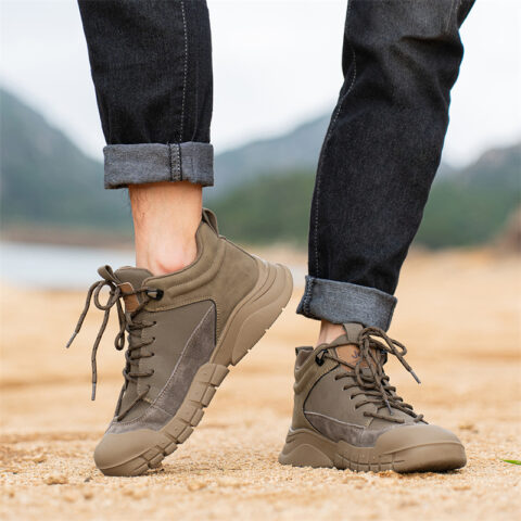 Jeep Versatile Slip Resistant Low top Mountaineering Shoes Men’s Khaki