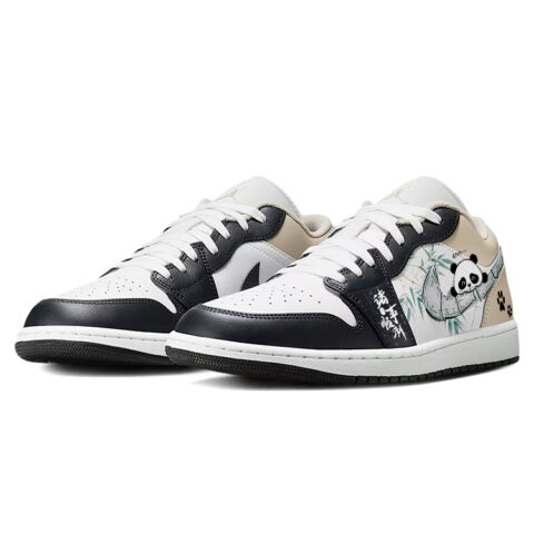 Jordan Air Jordan 1 Vintage Basketball Shoes Unisex Low Top White/Black
