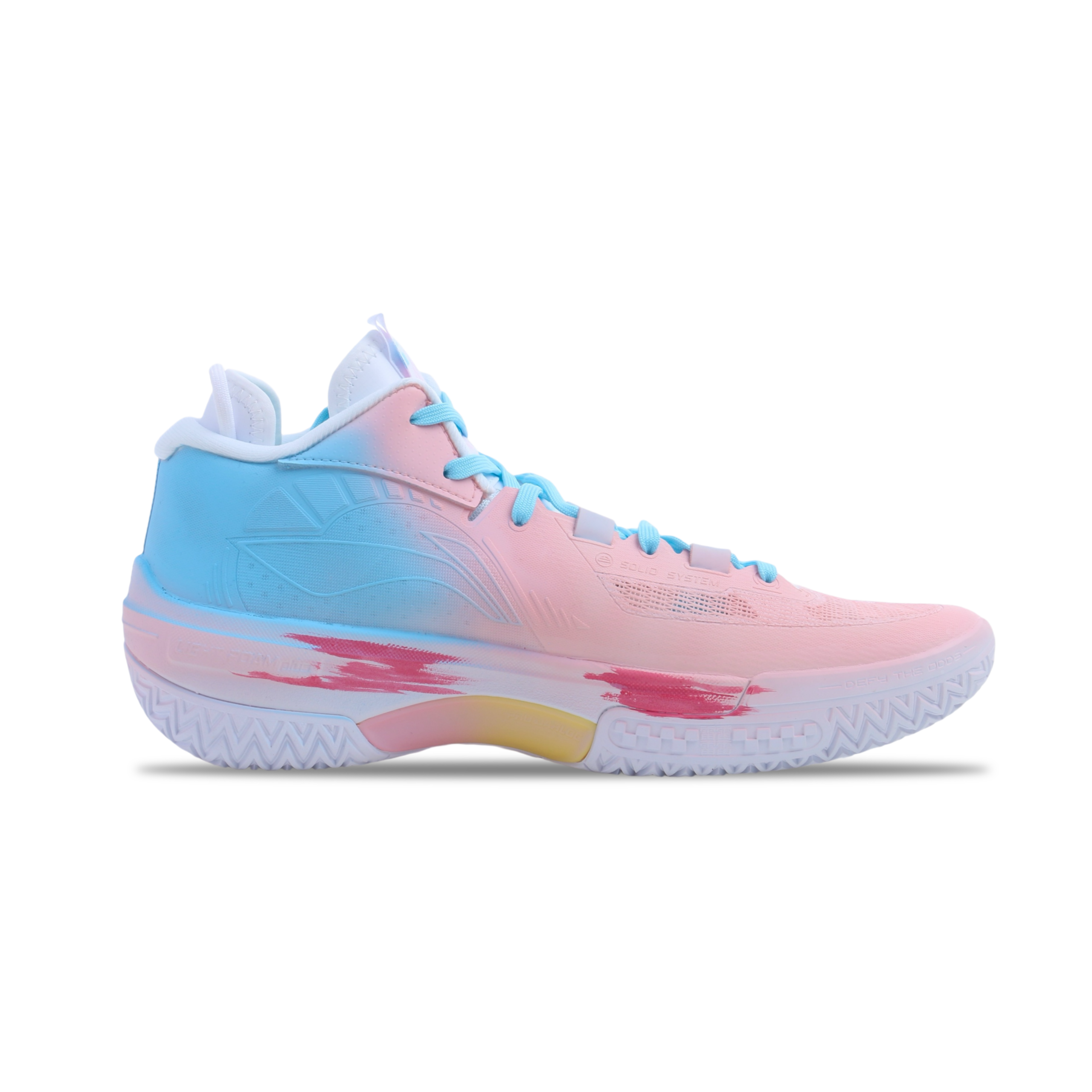 Li Ning Jie Ao Cushioning Abrasion Resistant Cushioning, Wear Resistant Mid top Basketball Shoes Men’s