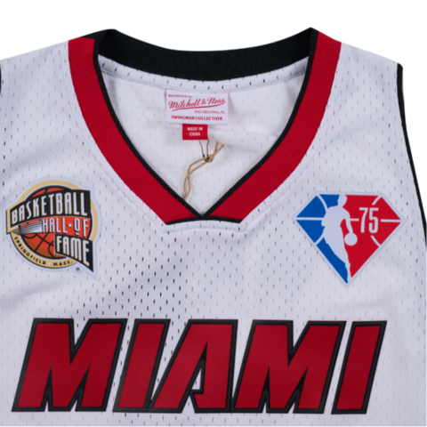 Mitchell Ness Basketball Jerseys Unisex White V Neck Moderate