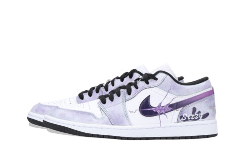 Jordan Air Jordan 1 Space Time Rift, Infinite Cushioning, Wear Resistant Low top Vintage Basketball Shoes Unisex