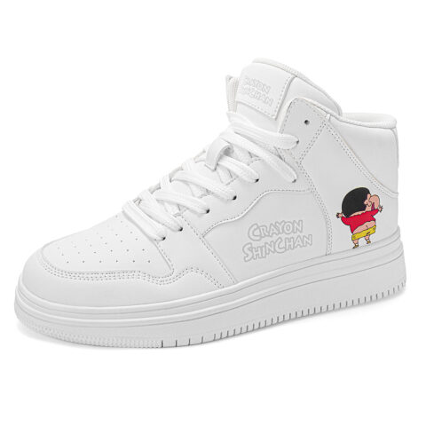 Crayon Shinchan High top Vintage Basketball Shoes Unisex Box
