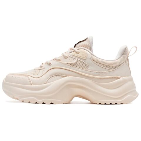 XTEP Marshmallow Breathable Lightweight Height Increasing Low top Casual Running Shoes Women’s Gishi Orange
