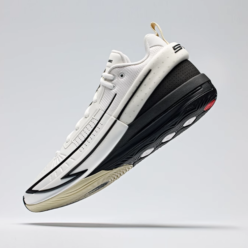 Anta Fengmang 1 Slip Resistant Abrasion Resistant High top Basketball Shoes Men’s White Black