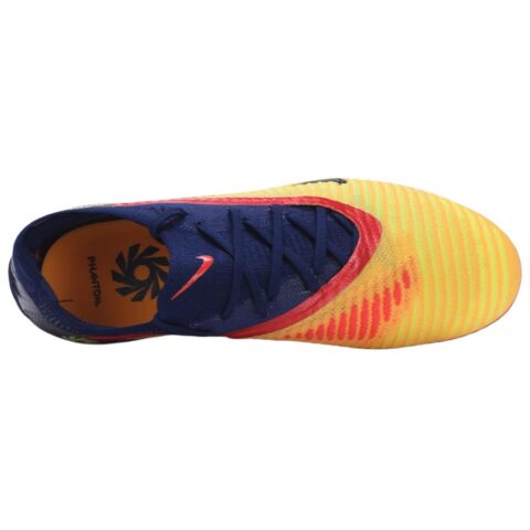 Nike Phantom 6 FG Firm Ground Soft Ground Slip Resistant Abrasion Resistant Soccer Shoes Unisex Yellow