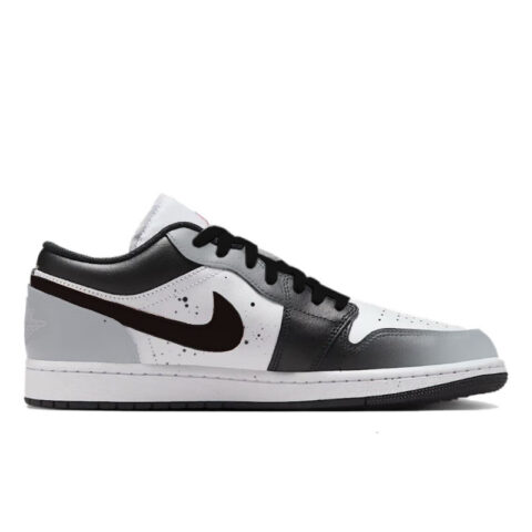 Jordan 1 Gray Ink Assassin Abrasion Resistant Low top Vintage Basketball Shoes Men’s Black Gray