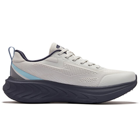 Erke Cushioning Rebound Low top Neutral Force Technology Sprint Running Shoes Men’s Pencil Gray