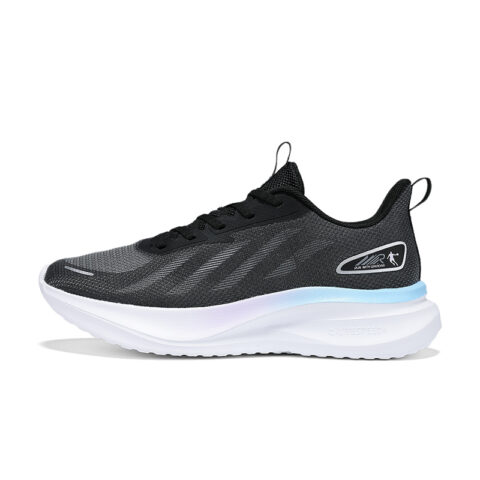 QIAODAN Synthetic Leather, Textile Cushioning Slip Resistant Abrasion Resistant Low top Casual Running Shoes Women’s