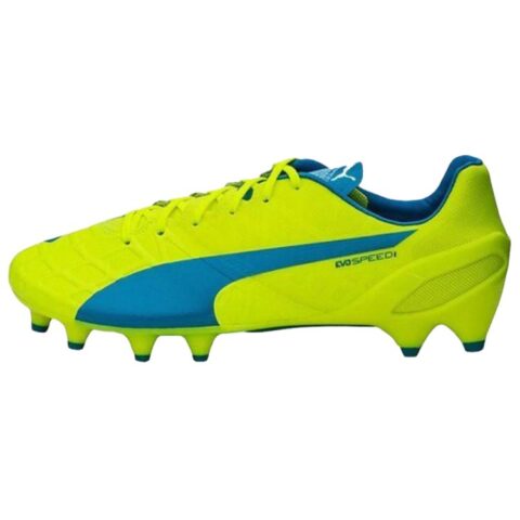 PUMA FG Firm Ground Abrasion Resistant Soccer Shoes Men’s Green Blue