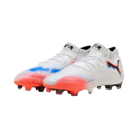 PUMA Future 8 Ultimate FG Firm Ground Natural Grass Wear resistant And Lightweight Soccer Shoes Unisex White