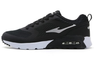 Erke Cushioning Slip Resistant Abrasion Resistant Low top Casual Running Shoes Men's Black Gray