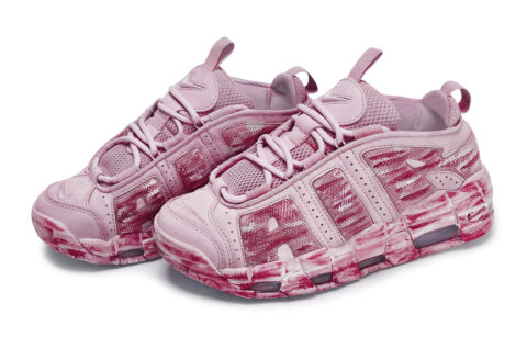 Nike Air More Uptempo Vintage Basketball Shoes Unisex Low Top Pink