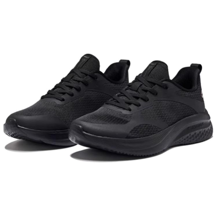 Erke Cushioning Slip Resistant Abrasion Resistant Low top Casual Running Shoes Women’s Jet Black