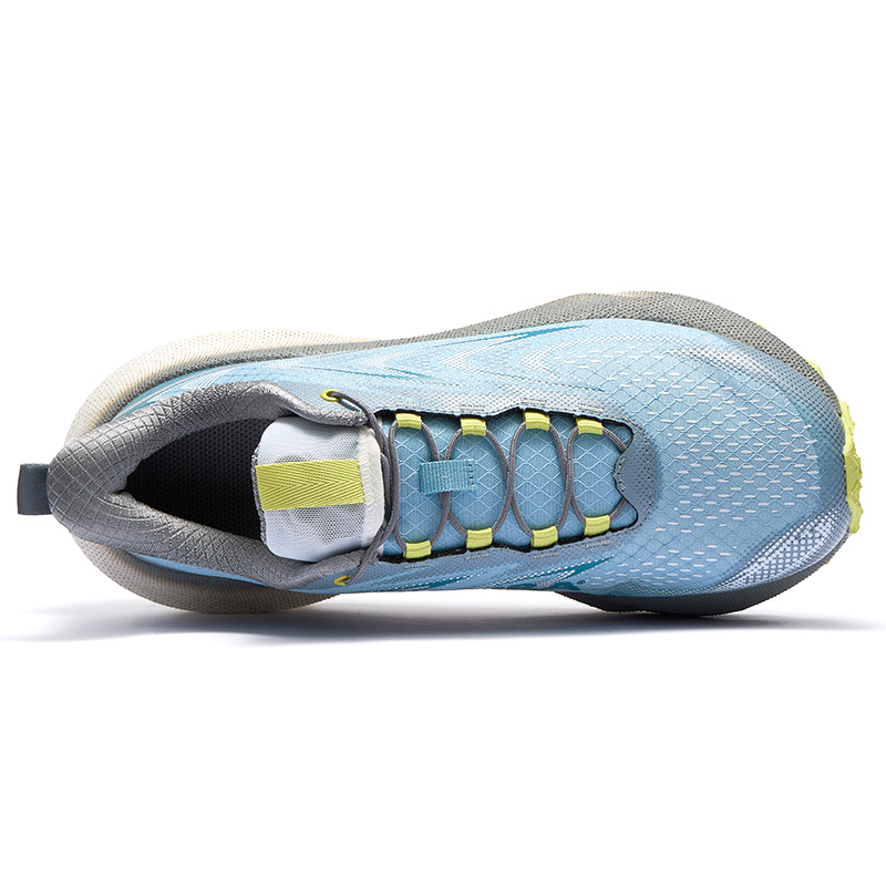 BMAI Shock Absorbers Slip Resistant Abrasion Resistant Low top Running Shoes Men’s Blue Gray White
