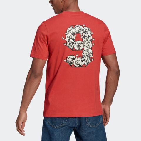 Adidas T Shirt Men’s Bright Pink Red Fluorescent