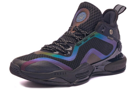 361° AG 2 Aaron Gordon AG2 Anti-Slip Wear-Resistant Mid-Top Basketball Shoes Obsidian Black
