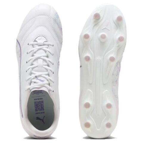 PUMA King Pro AG Artificial Ground FG Firm Ground Firm Ground Soccer Shoes Women’s White