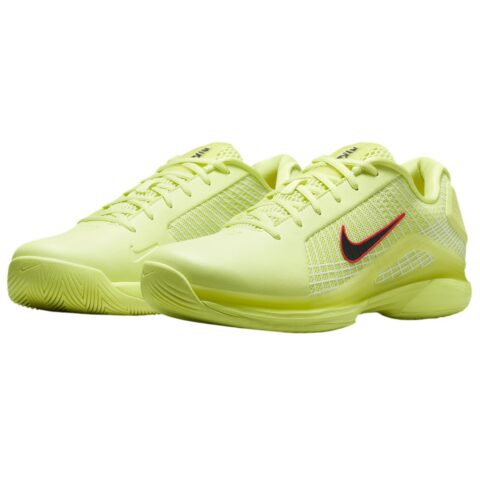 Nike Court Air Zoom Vapor 12 Hypersmash Hc Light Lemon Twist Light Crimson White Black