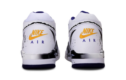 Nike Flight Legacy Leather Cushioning Abrasion Resistant Height Increasing Mid top Vintage Basketball Shoes Men’s