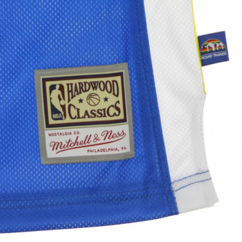 Mitchell Ness Basketball Jerseys Men’s Blue Moderate Straight Fit