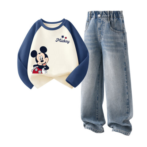 Disney Kids Casual Sportswear Crew Neck Moderate