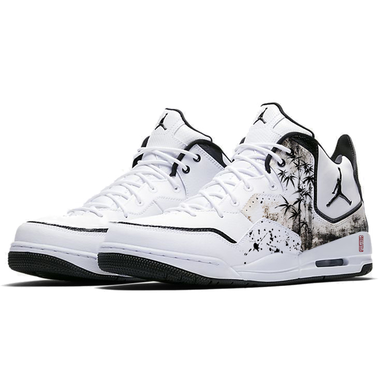 Jordan Courtside 23 Vintage Basketball Shoes Men’s Mid Top White/Black