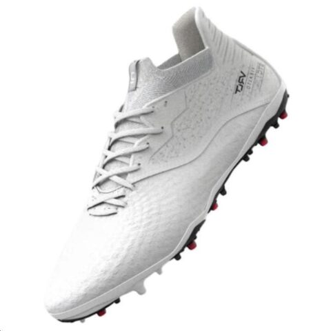 DECATHLON Viralto 3 MG Multi Ground Cushioning Abrasion Resistant Cushioning, Wear Resistant Soccer Shoes Men's White