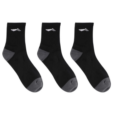 Li Ning Crew Socks Unisex 3 Pack