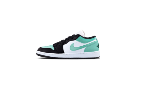 Jordan Air Jordan 1 Green 1.0 Leather Cushioning, Wear Resistant Low top Vintage Basketball Shoes Unisex Black, Green