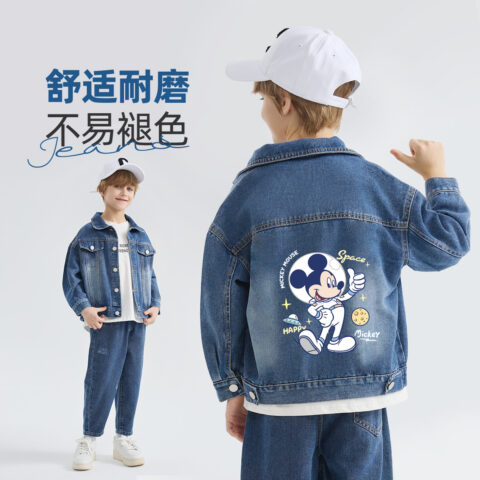 Disney Kids Casual Sportswear Lapel Moderate